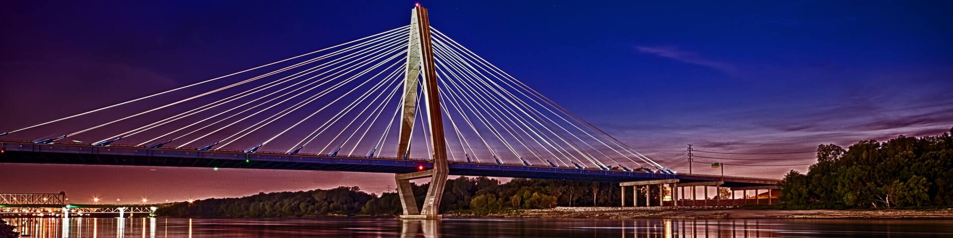 the Kit Bond Bridge in Kansas City Missouri.