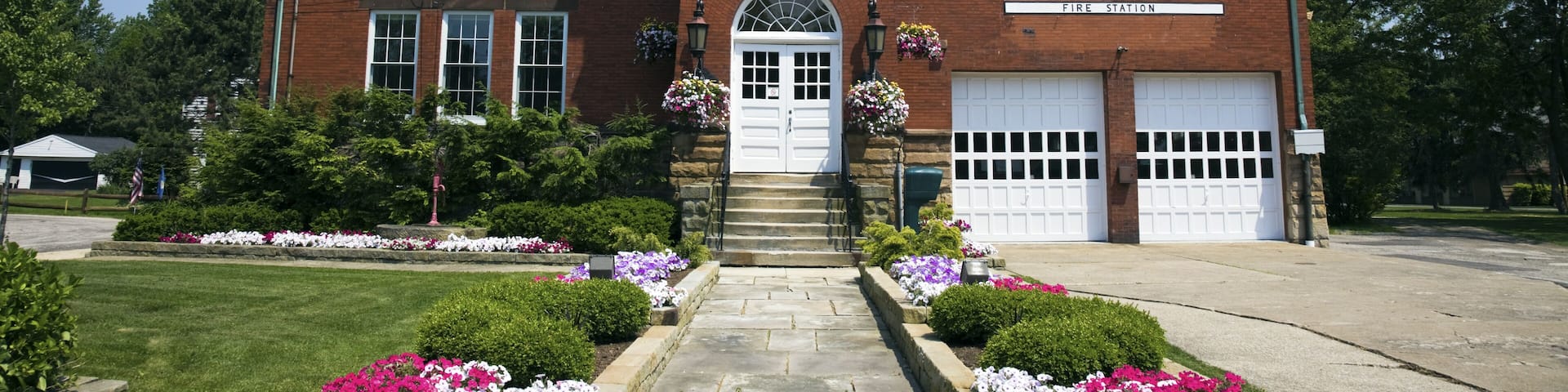 Historic Hall and Fire Station in Independence, Ohio