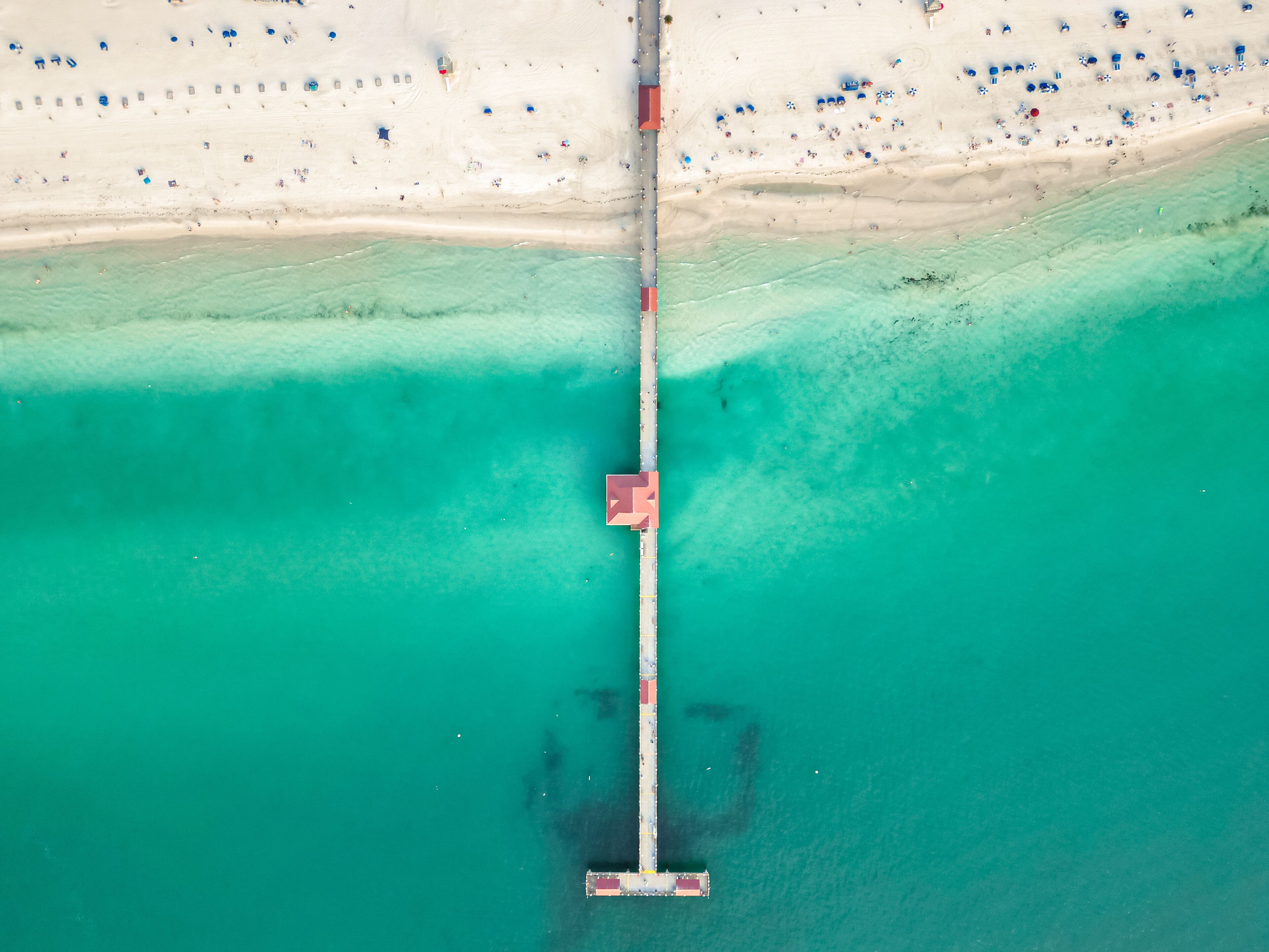 Clearwater Beach, Florida, Drone Photo of Clearwater Beach, Aerial Photo of Beach