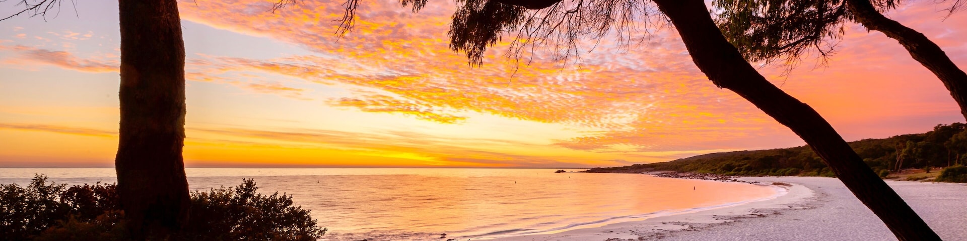 Meelup beach Western Australia at Sunrise.