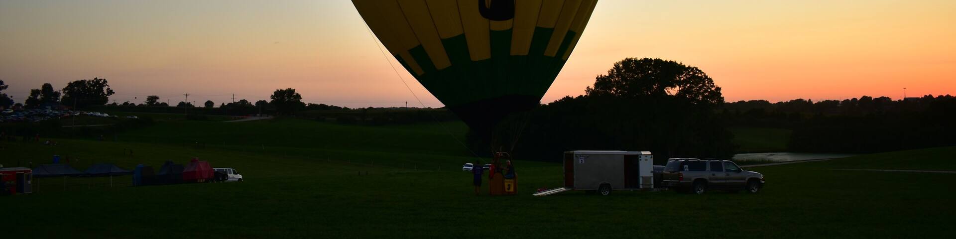 Indianola, Iowa, , USA - July 29, 2023: National Balloon Classic Hot Air Balloon Festival