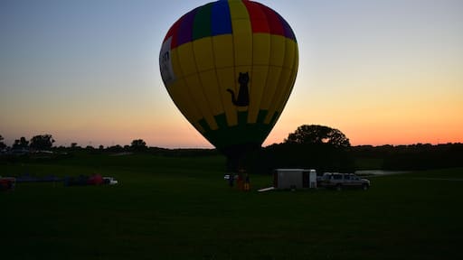 Indianola, Iowa, , USA - July 29, 2023: National Balloon Classic Hot Air Balloon Festival