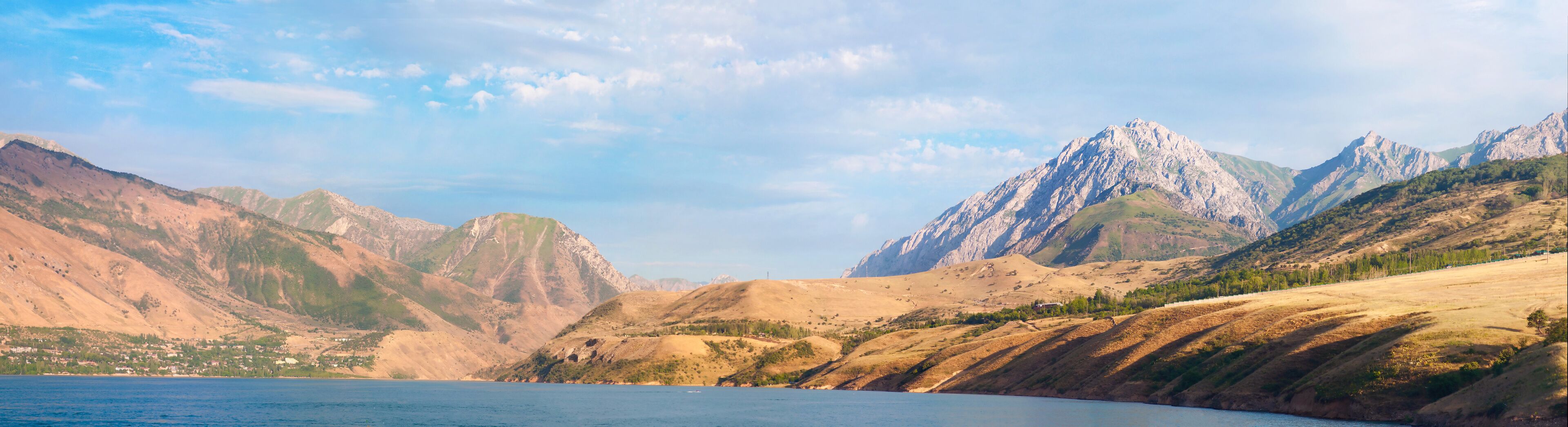 Chimgan rocks panorama. Uzbekistan, Tashkent.