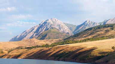 Chimgan rocks panorama. Uzbekistan, Tashkent.