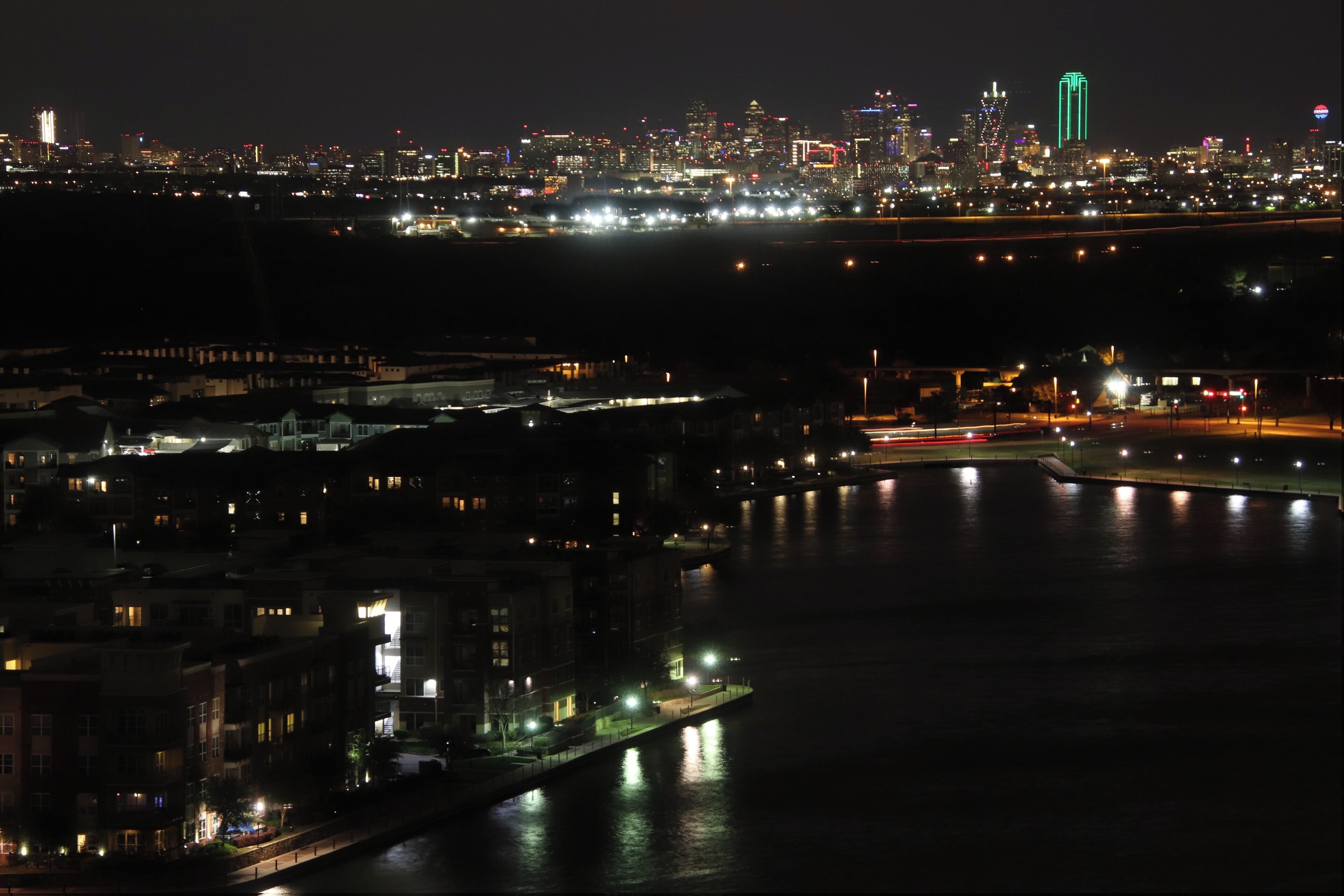 Taken from the 22nd floor of the hotel, Dallas, Texas skyline.