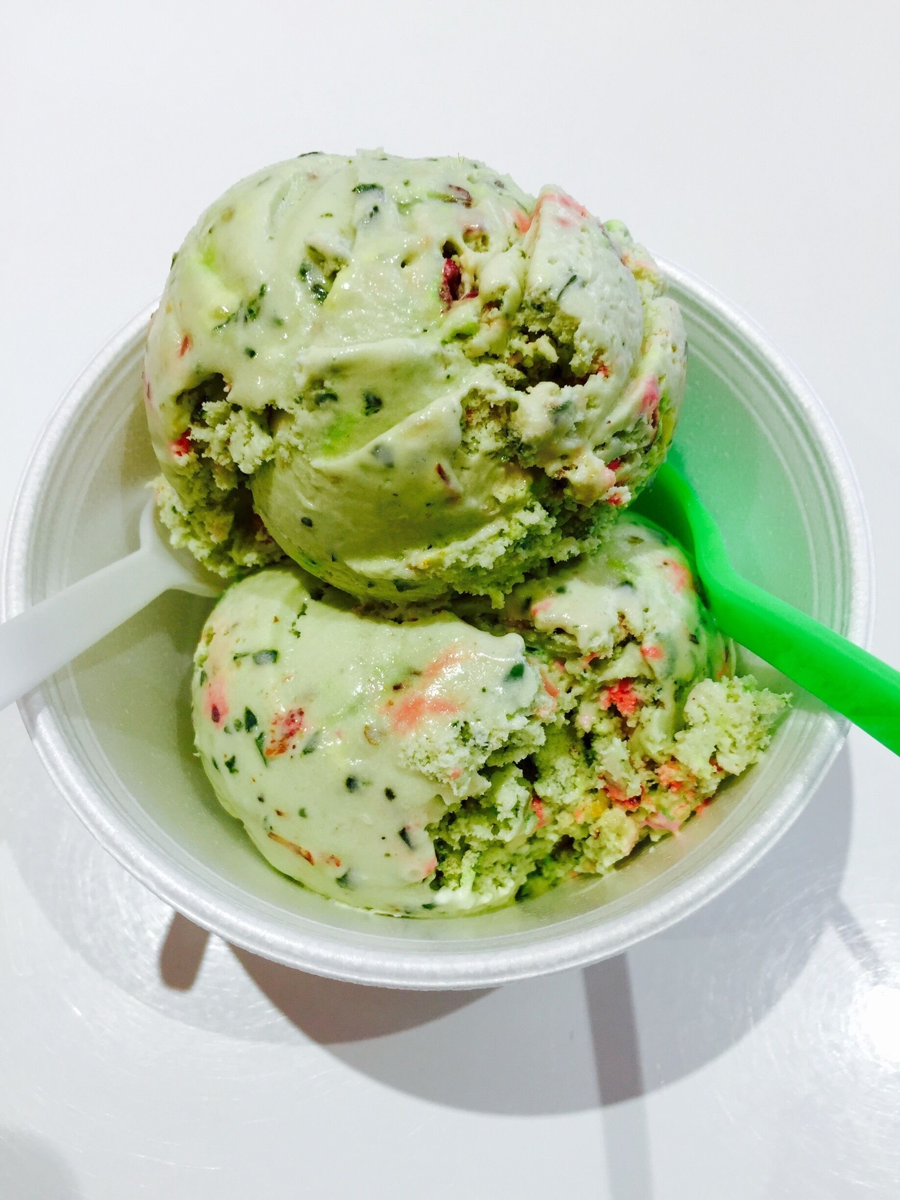 #FoodieFinds
Kwality Ice Creams from India have the most amazing flavours of ice creams - this one is a hot favourite Paan Ice Cream with bits of betel leaves, rose essence, and all sorts of goodness! Betel is great for digestion and the other mouth freshners burst tons of flavours in every spoonful! Their cassata is to die for!