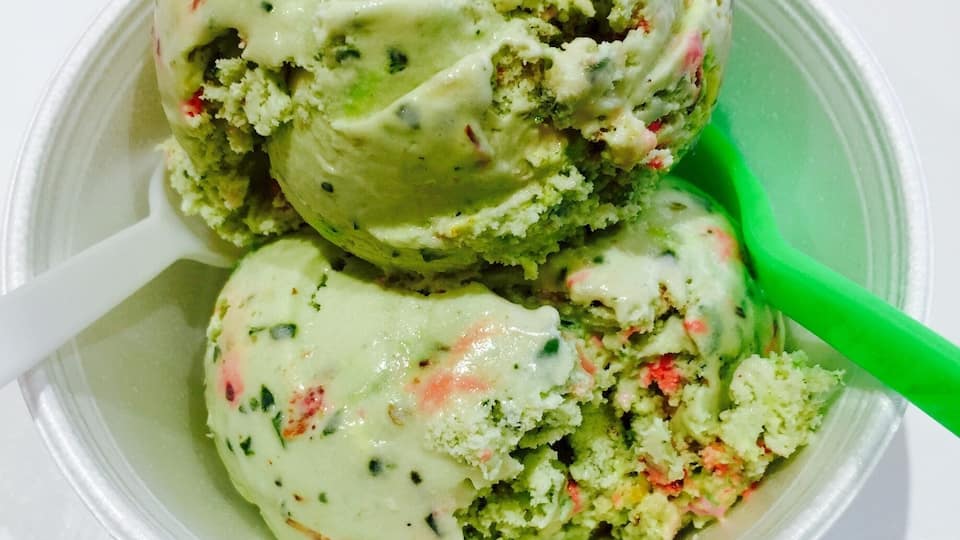 #FoodieFinds
Kwality Ice Creams from India have the most amazing flavours of ice creams - this one is a hot favourite Paan Ice Cream with bits of betel leaves, rose essence, and all sorts of goodness! Betel is great for digestion and the other mouth freshners burst tons of flavours in every spoonful! Their cassata is to die for!