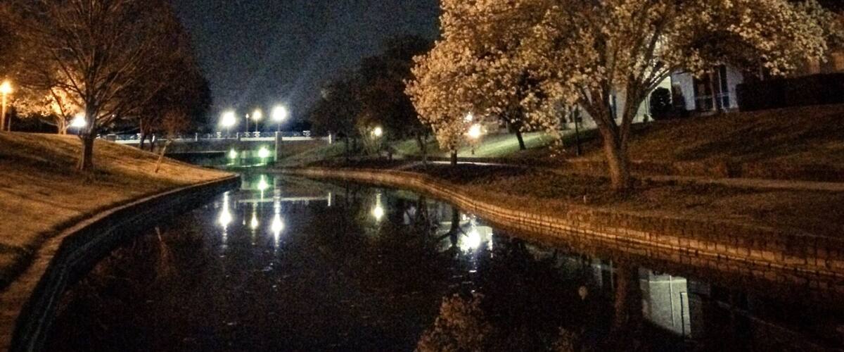 There are so many wonderful trails in the area. I love the way they look at night.