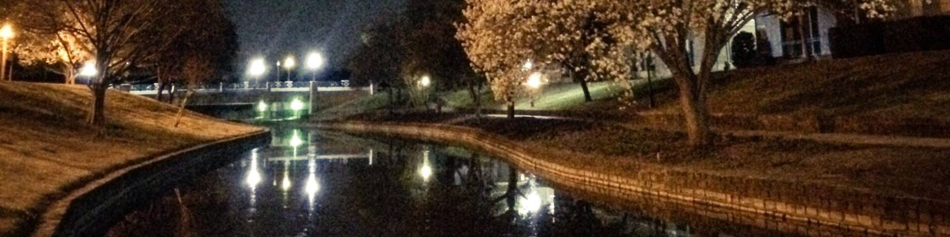 There are so many wonderful trails in the area. I love the way they look at night.