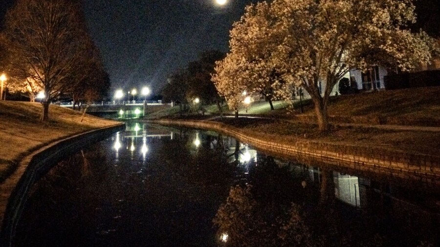 There are so many wonderful trails in the area. I love the way they look at night.