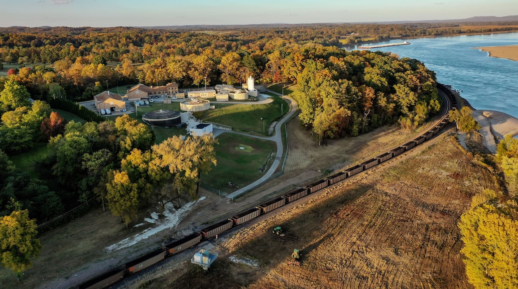 Mississippi River at Cape Girardeau Missouri. Fall 2020.