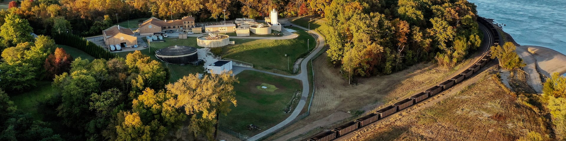Mississippi River at Cape Girardeau Missouri. Fall 2020.