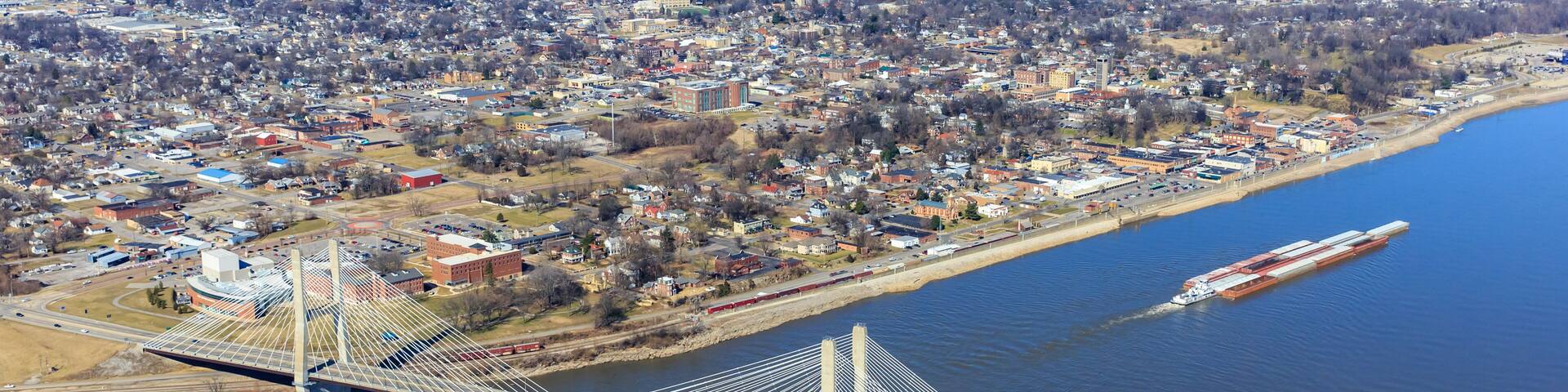 Aerial Photo of Cape Girardeau, Missouri, USA