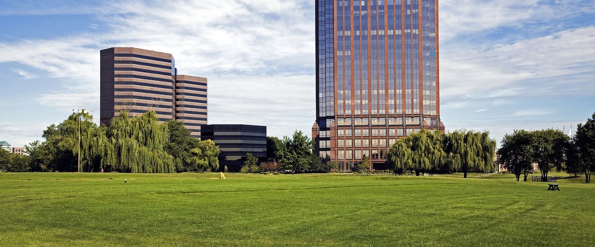 Golf Course in front of skyscrapers - Itasca, Illinois.; Shutterstock ID 186886142