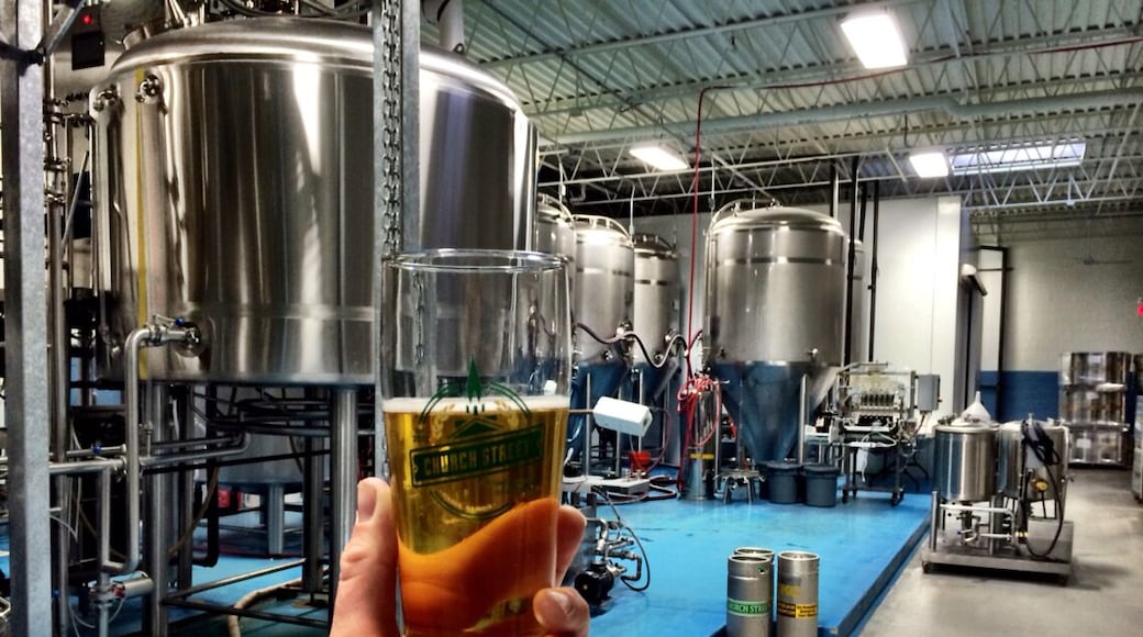 Fun microbrewery located in an industrial park. The beer is fantastic, tour the brewery and sample their selections. The Heavenly Helles Lager is my favorite.
#localgem