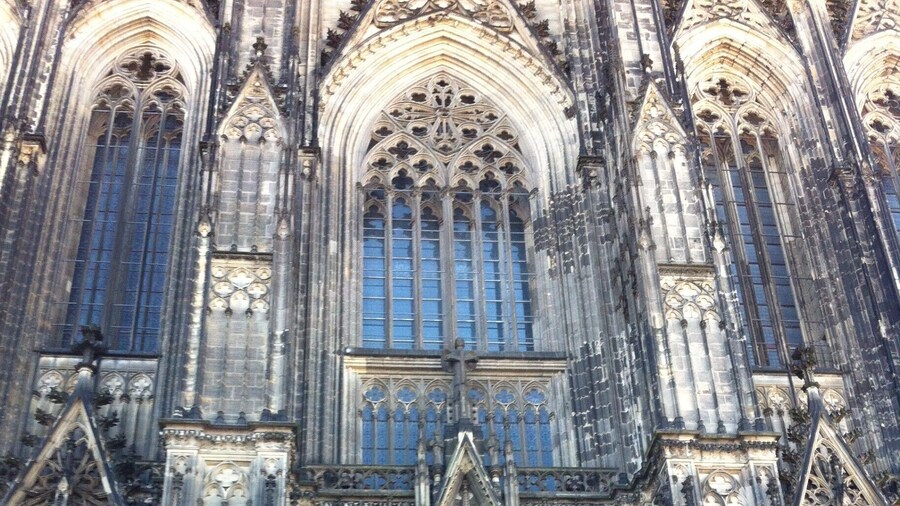 Closer look at the Cathedral's detailed exterior