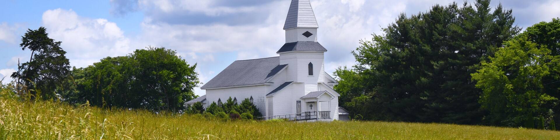 Country Church With Tin Steeple