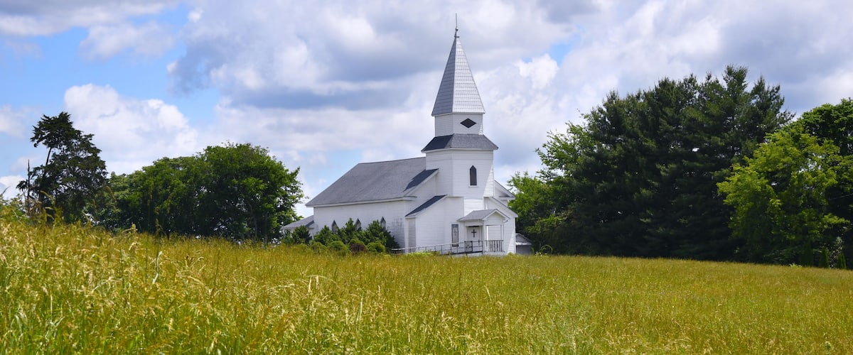 Country Church With Tin Steeple