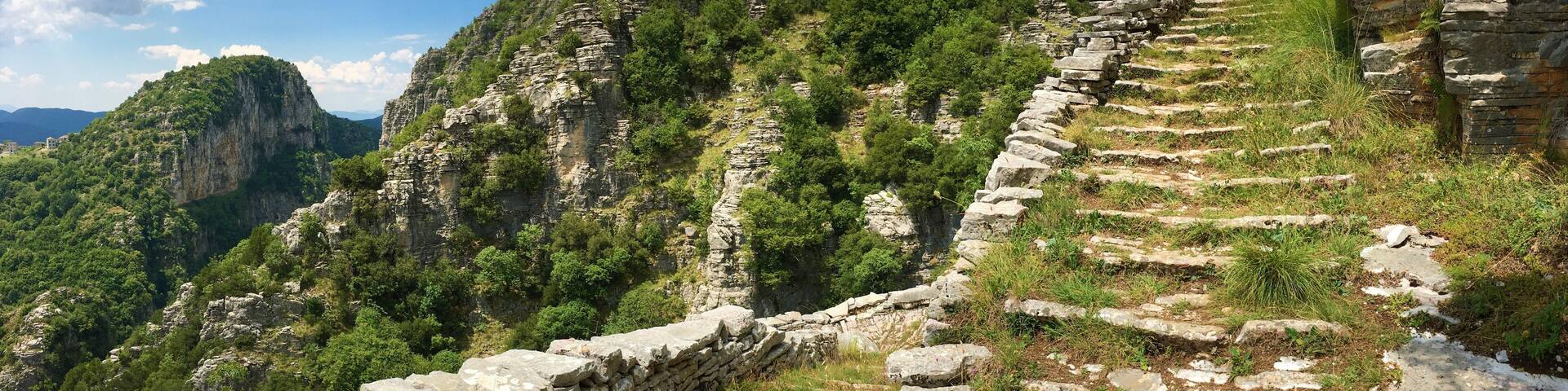 The Vradeto Steps landscape in northern Greece