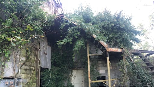 In view of what used to be the Golden Rail- I have no explanation for this place. A mixture of industrial work shop, living quarters, and switch boards for the old railroad. The walls are covered in nonsense writing; talking about JFK conspiracy, local names, hiding bodies and railroad lingo.
Definitely in my top 5 strangest bando’s I’ve ever seen