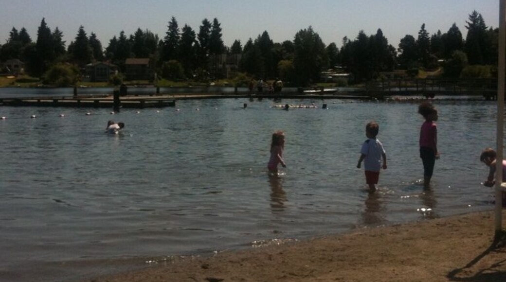 Great, clean, quiet lake with a nice park setting and a playground. Live music on summer nights while you sit on the grass. Who woulda thought in Seatac??