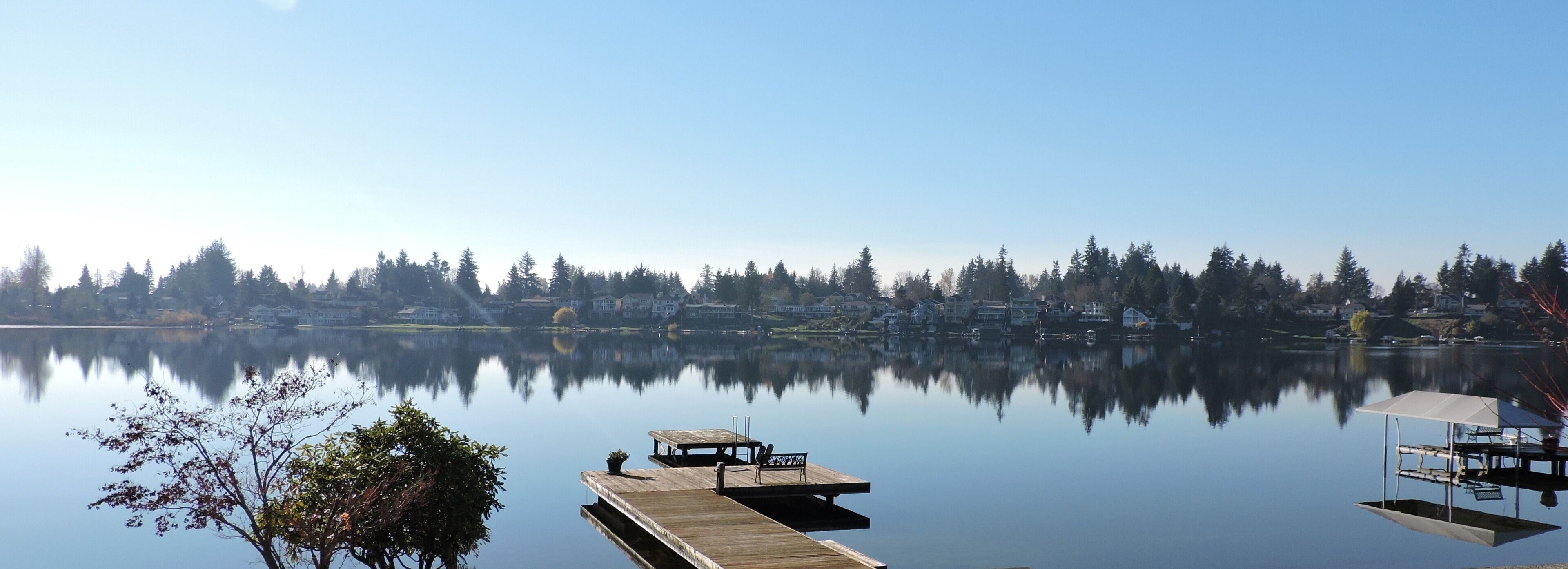 November Day at Lake Meridian, WA with Reflections 6