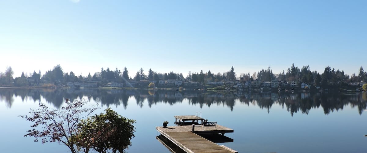 November Day at Lake Meridian, WA with Reflections 6
