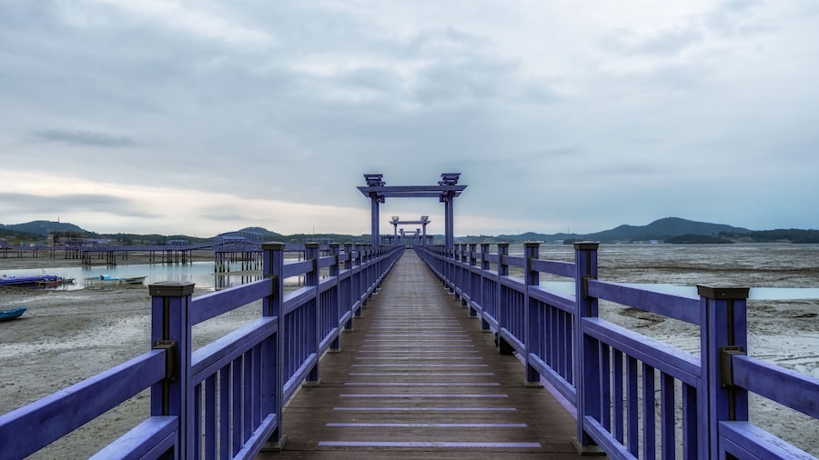 Sinan purple islands in winter