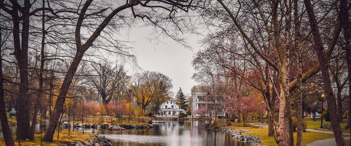 Mindowaskin Park Westfield, NJ New Jersey Bridge Over The Water Landscape