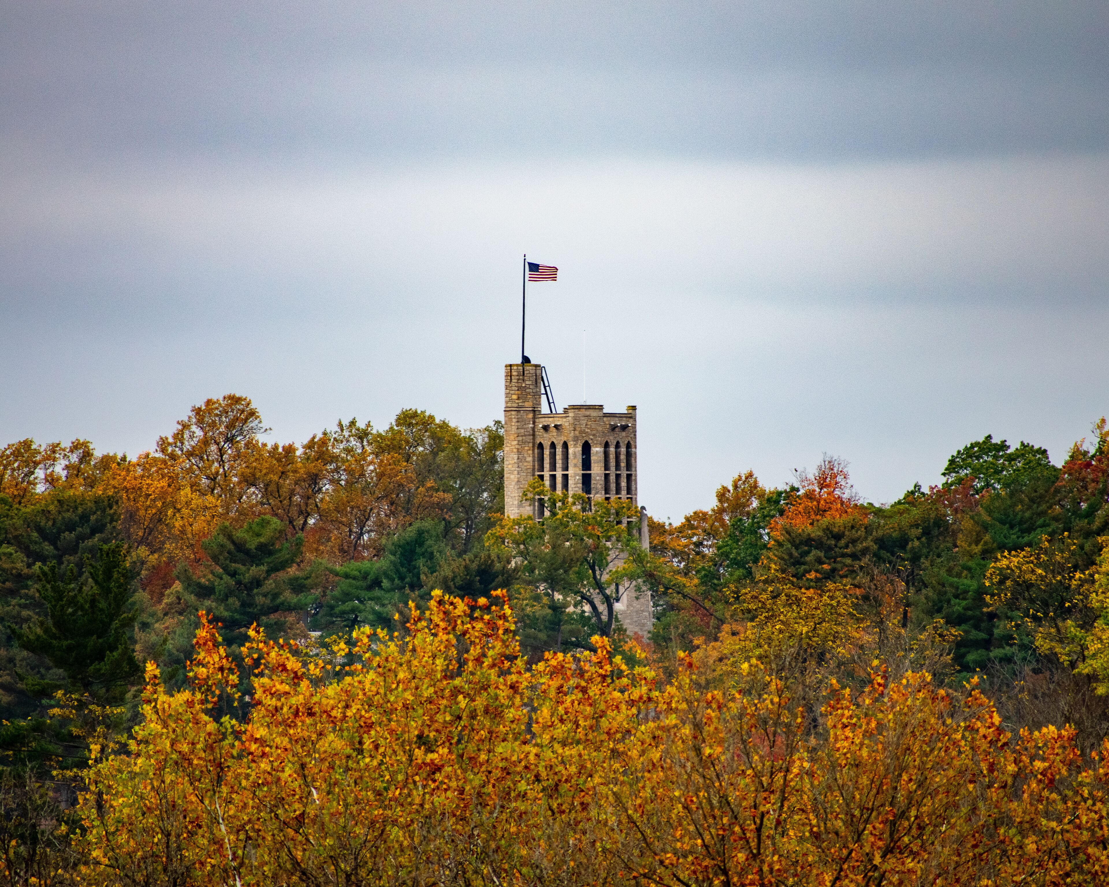 The Tower of the Washington Memorial Chapel at the Valley Forge National Historical Park