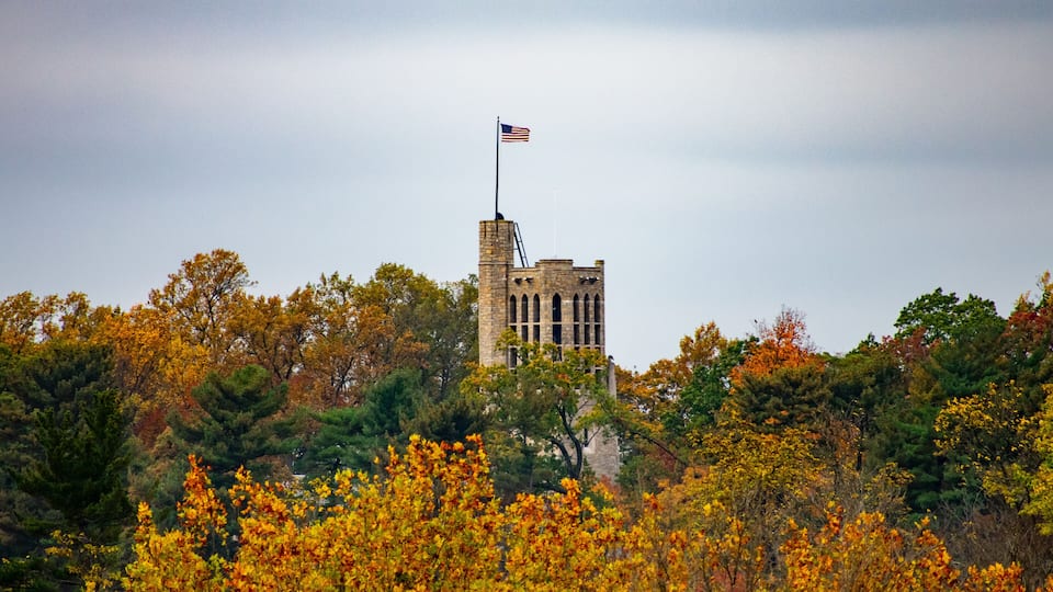 The Tower of the Washington Memorial Chapel at the Valley Forge National Historical Park
