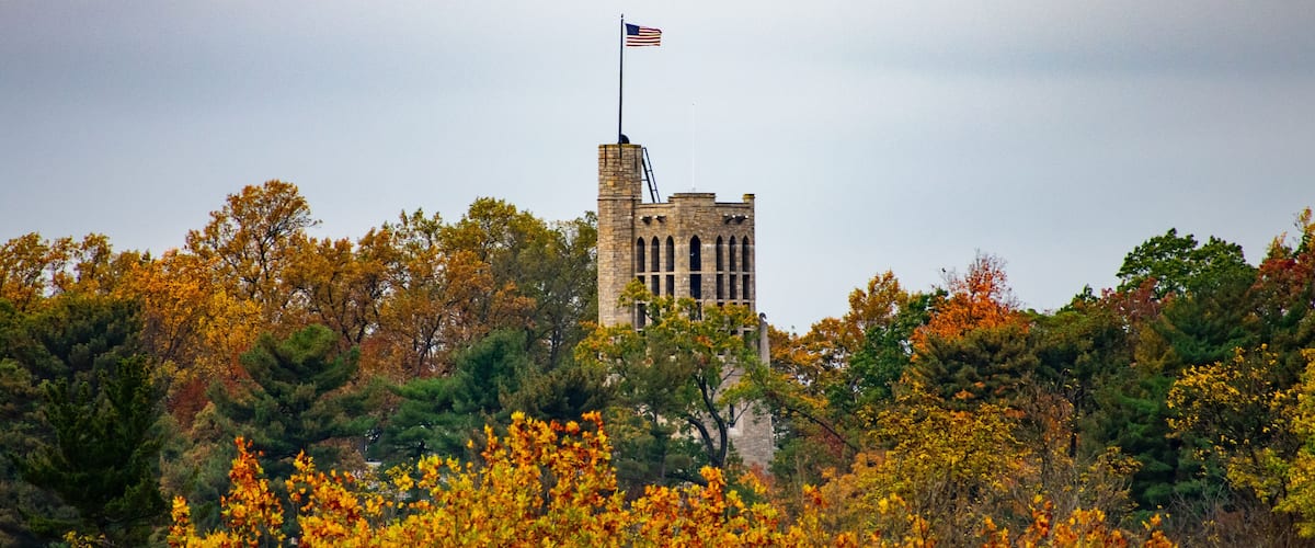 The Tower of the Washington Memorial Chapel at the Valley Forge National Historical Park