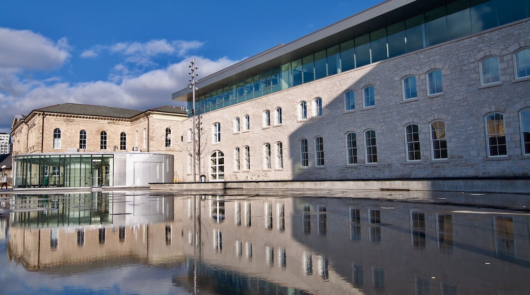 Guelph is a city in southwestern Ontario, Canada. Known as "The Royal City",
Guelph City Hall is the seat of local government in Guelph, Ontario, Canada. Designed by Moriyama & Teshima Architects and completed in 2009, the new City Hall is located adjacent to the historic Old City Hall, which itself is now serving as a Provincial Offences Courthouse.
#Canada #Ontario #Guelph #CityHall #reflection #pool #architecture #Reflections