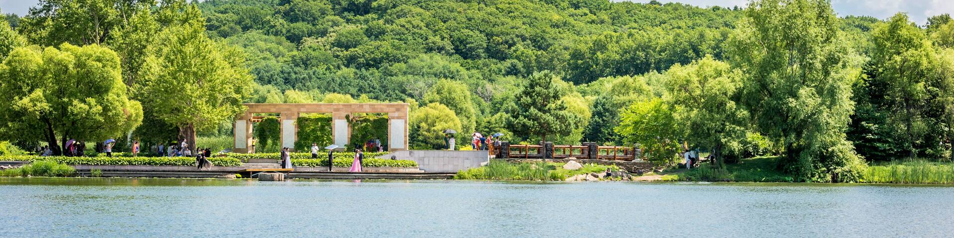 Jingyue Lake,the Biggest and most beautiful park in changchun., Shutterstock ID 1028321491, Purchase Order: -