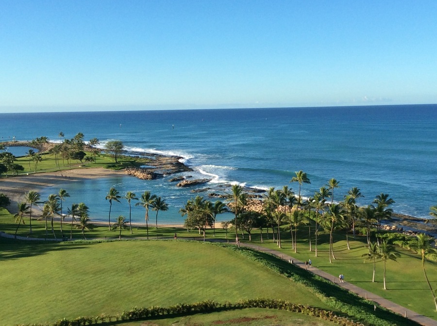 View from the room on a beautiful clear day