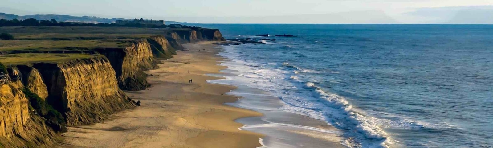 More angles of the bay! I love the patterns the ocean and sand make! #halfmoonbay #california #cali #pacific #ocean #travel #wanderlust #clouds #sky #nature