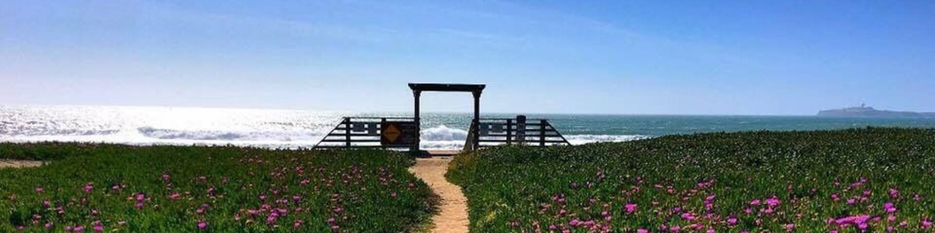Beautiful beach in half moon bay. The beach has campgrounds, picnic table and bbq grills. Very scenic place. Place may be a little windy but perfect for hot summer day. #BeachTips