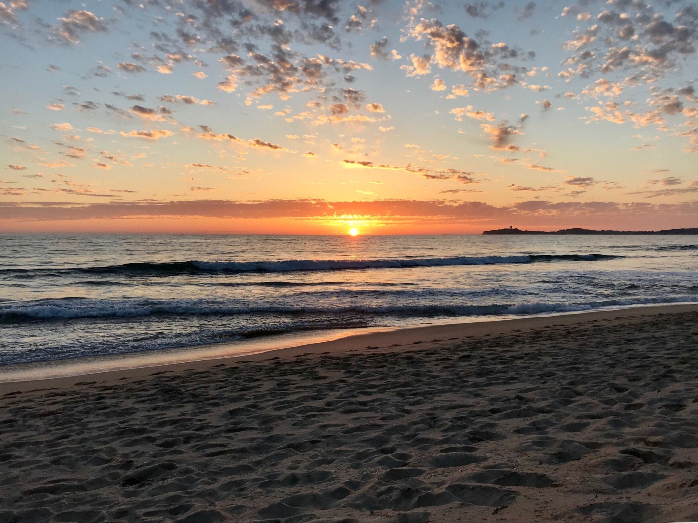A beautiful sunset in Half Moon Bay