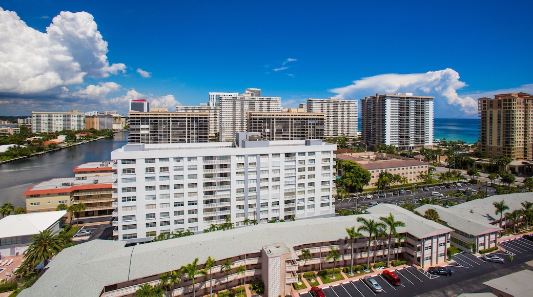 Hallandale beach Skyline in Florida; Shutterstock ID 504437560