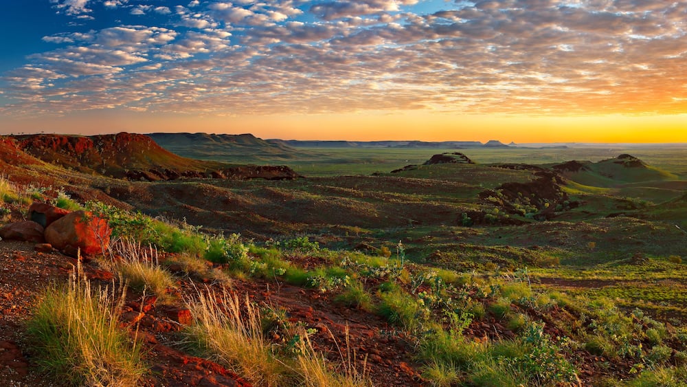 Dawn at Panorama Lookout, Millstream Chichester National Park, Pilbara, Western Australia.
