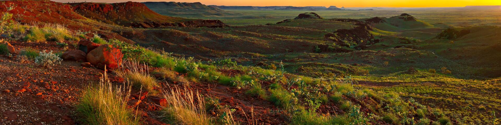 Dawn at Panorama Lookout, Millstream Chichester National Park, Pilbara, Western Australia.