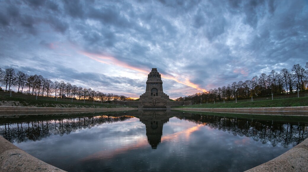 Sunrise at the Monument to the Battle of the Nations, Leipzig, Germany
