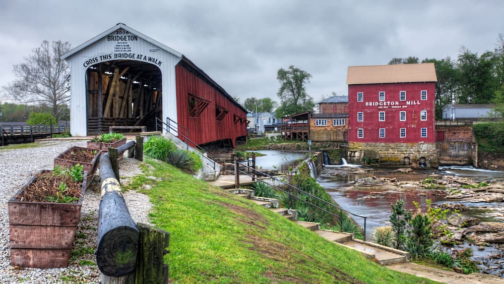 Bridgeton Covered Bridge in Indiana