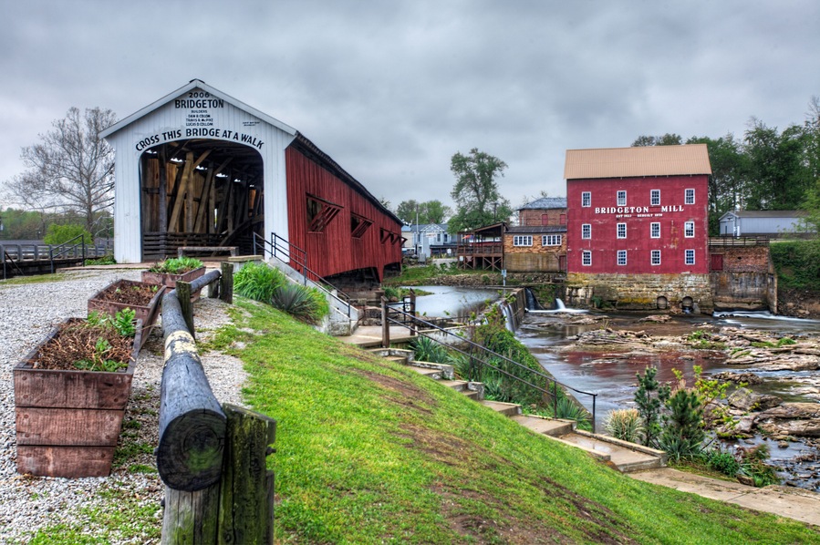 Bridgeton Covered Bridge in Indiana
