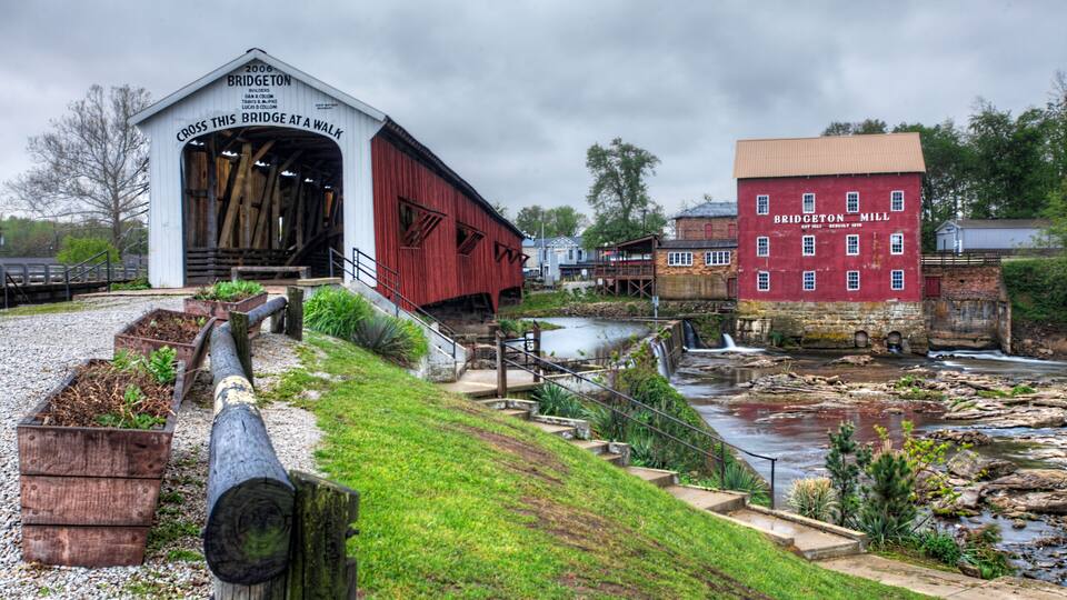 Bridgeton Covered Bridge in Indiana
