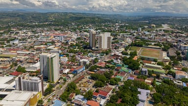 Top view of commercial buildings in Cagayan de Oro City. Northern Mindanao, Philippines.