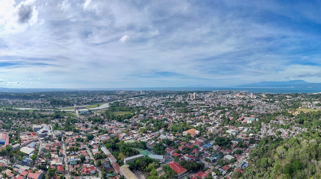 Panoramic view overlooking Cagayan De Oro, Misamis Oriental. Philippines.