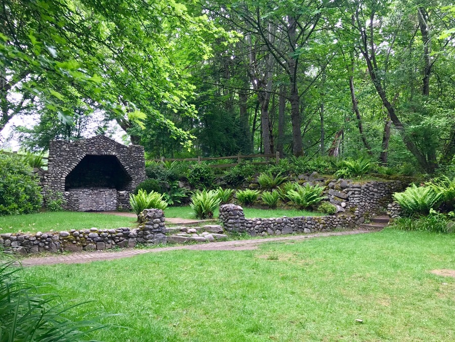 We took a walk around the monastery and found this grotto.