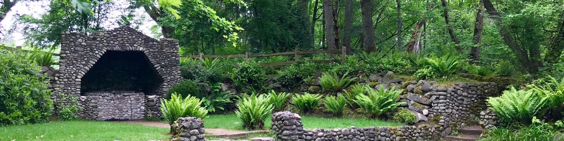 We took a walk around the monastery and found this grotto.