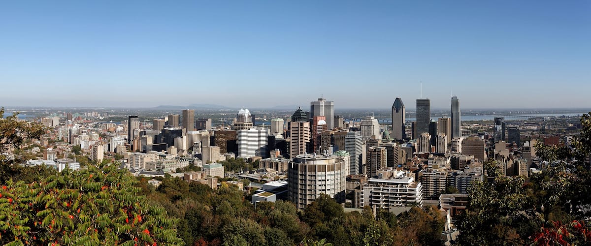 Panoramic Skyline of Montreal Quebec